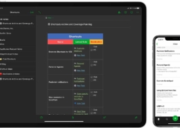 Apple Shortcuts application on iPad